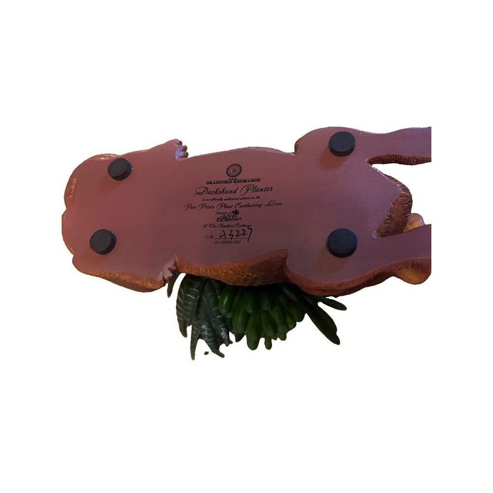 THE BRADFORD EXCHANGE  Dachshund Planter Succulents Numbered - Picture 6 of 6
